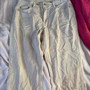 American Eagle Outfitters Cream Pants